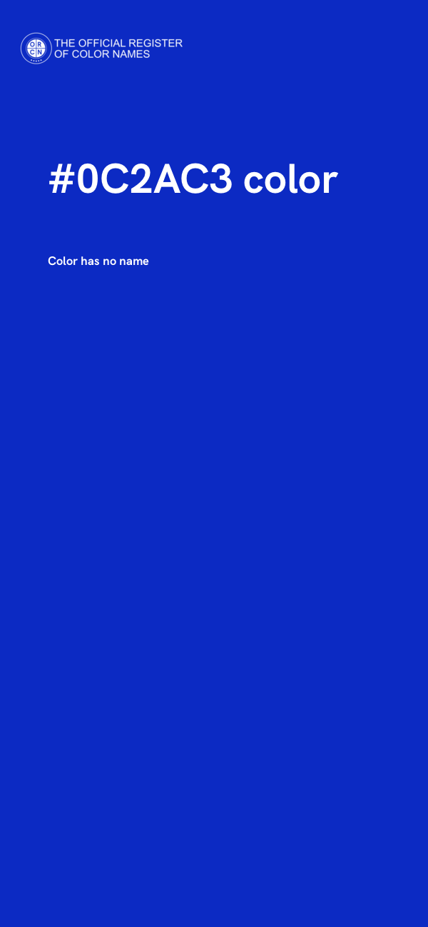 #0C2AC3 color image