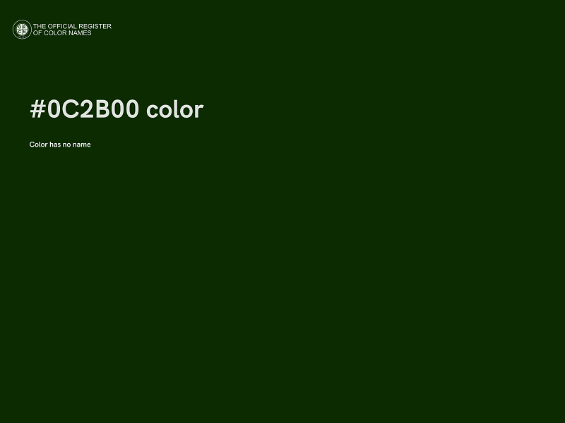 #0C2B00 color image