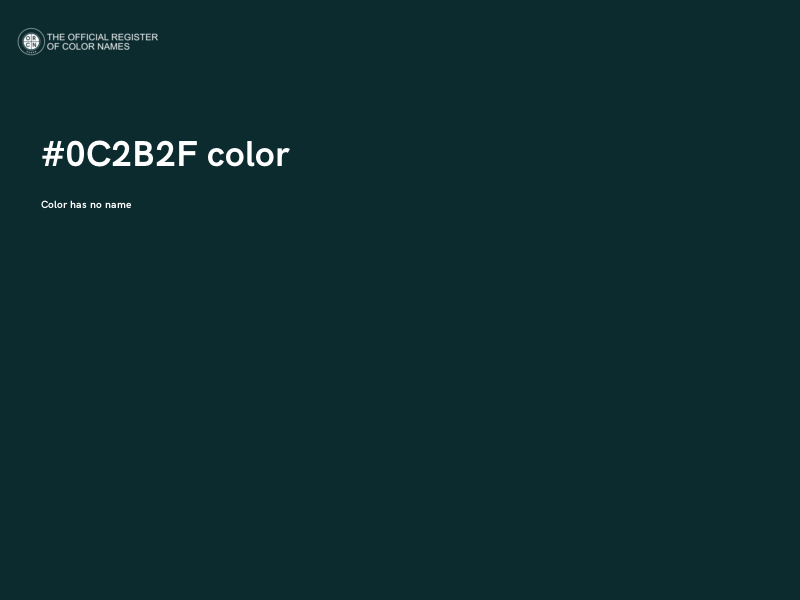 #0C2B2F color image