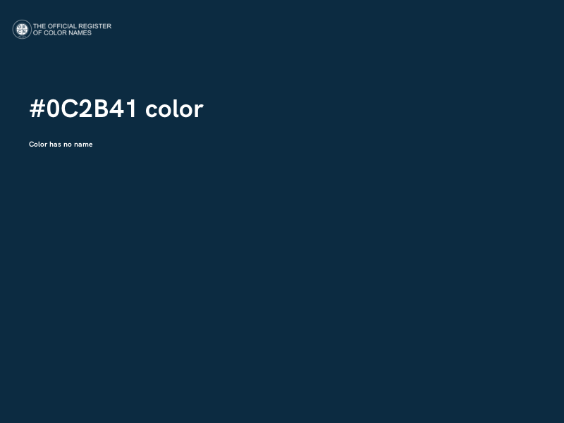 #0C2B41 color image