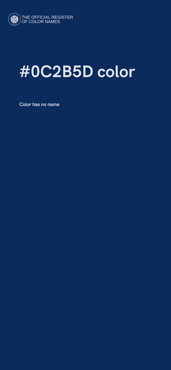 #0C2B5D color image