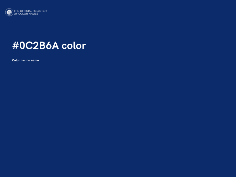 #0C2B6A color image