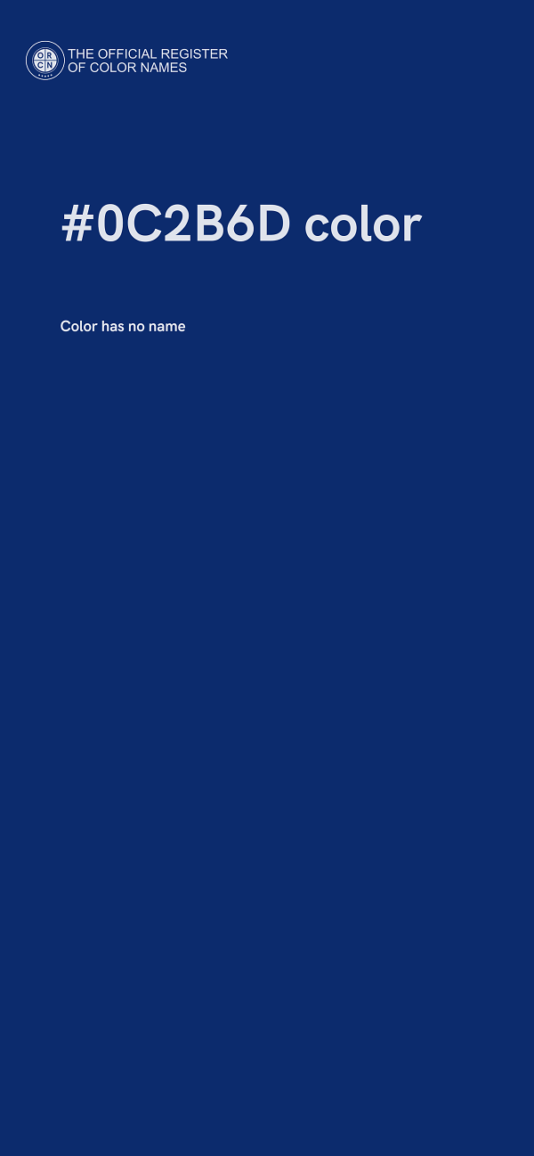 #0C2B6D color image