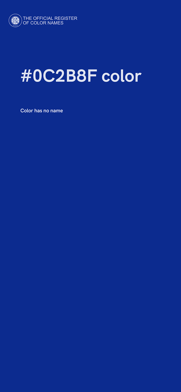 #0C2B8F color image