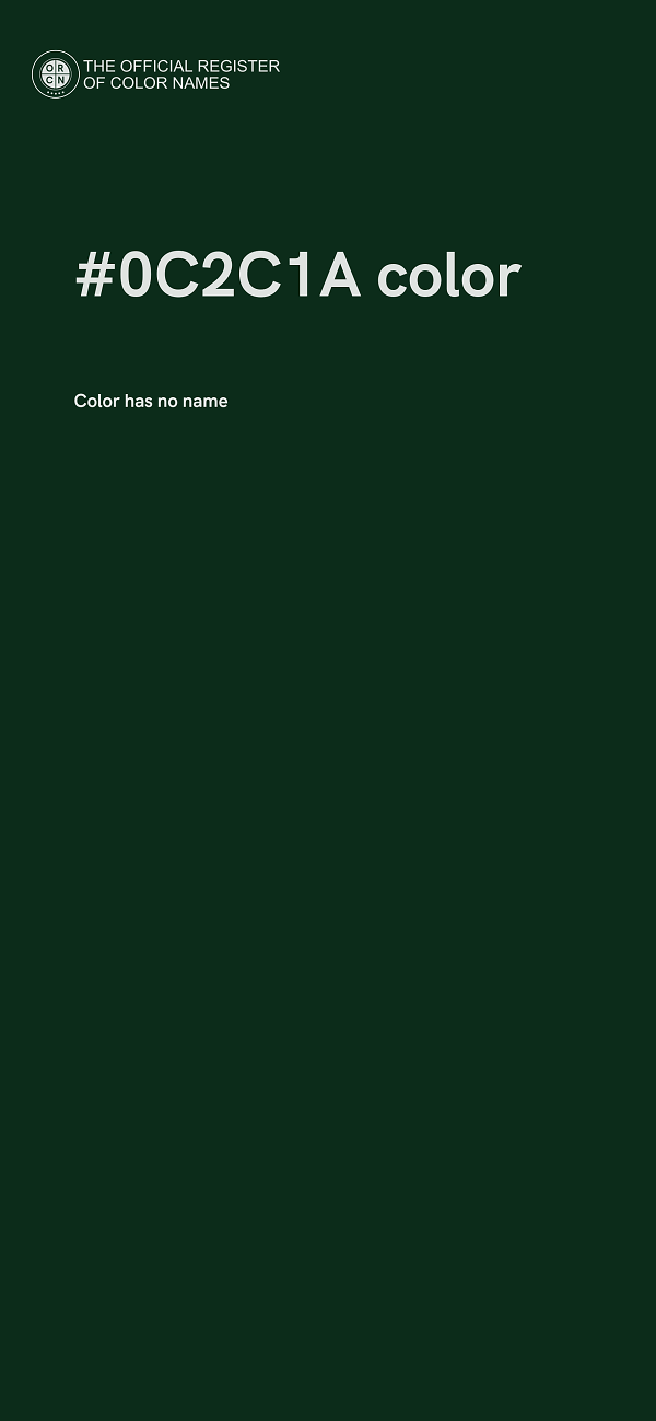 #0C2C1A color image