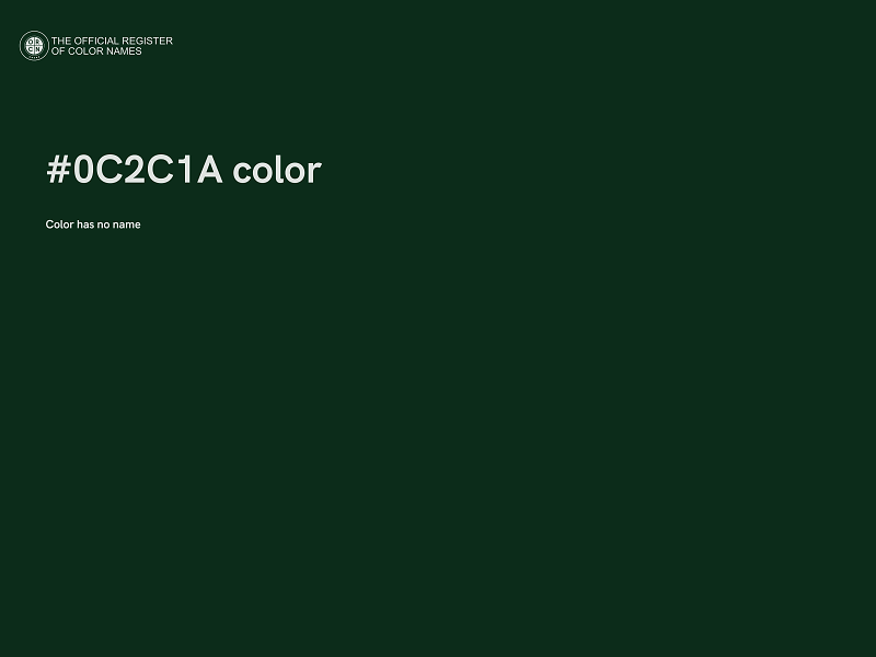 #0C2C1A color image