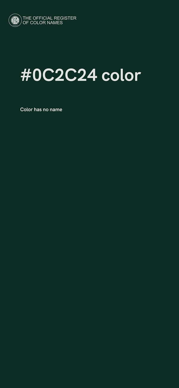 #0C2C24 color image
