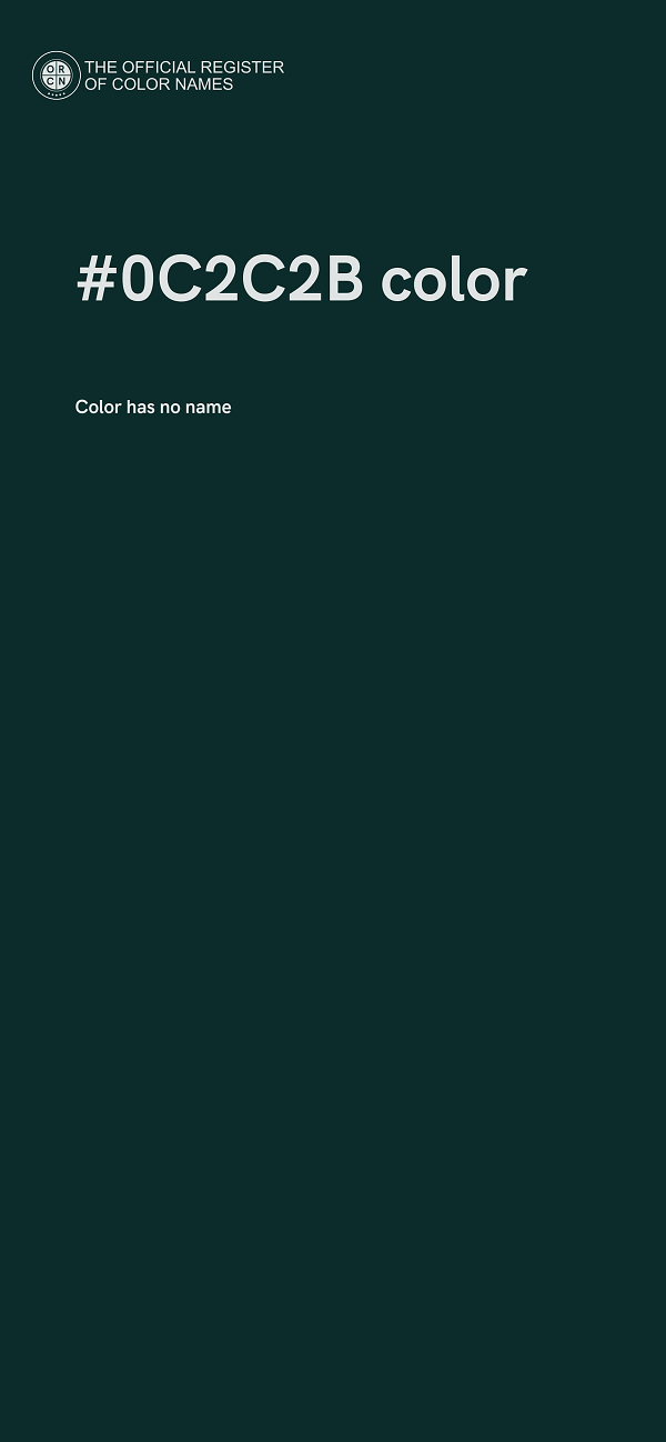 #0C2C2B color image