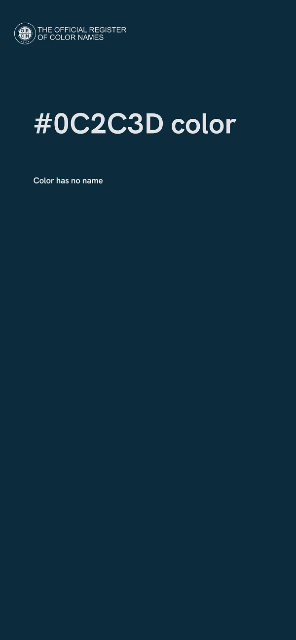 #0C2C3D color image