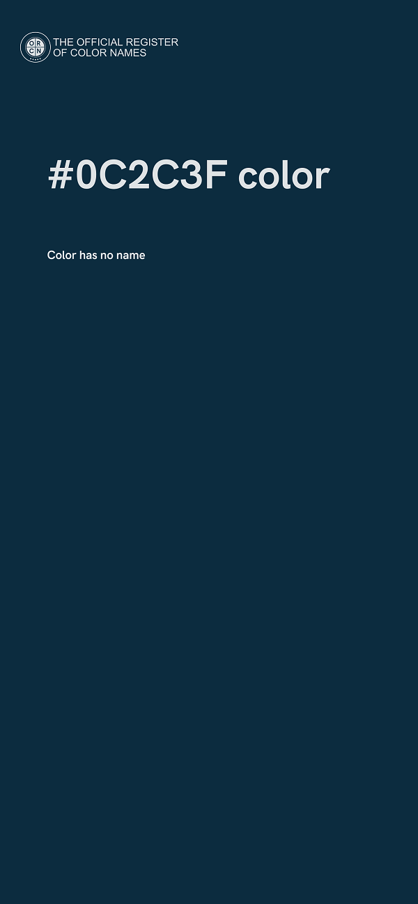 #0C2C3F color image