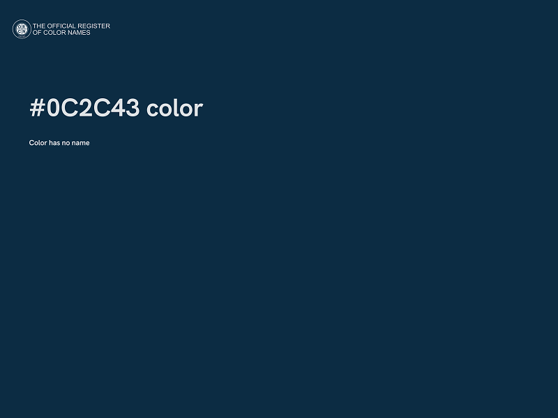 #0C2C43 color image