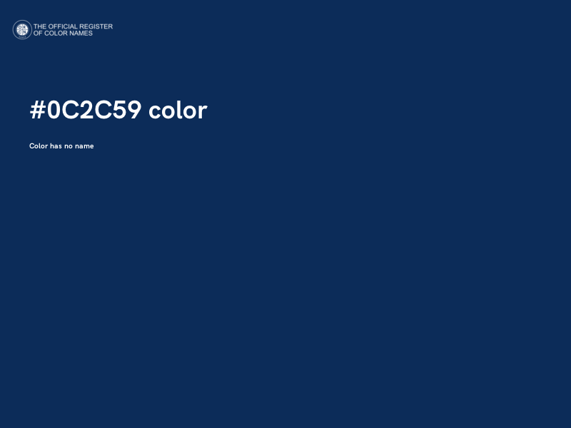 #0C2C59 color image
