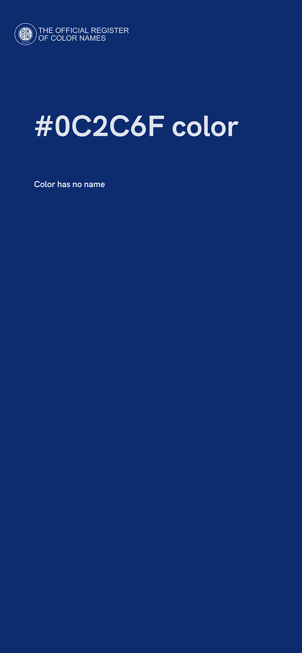 #0C2C6F color image