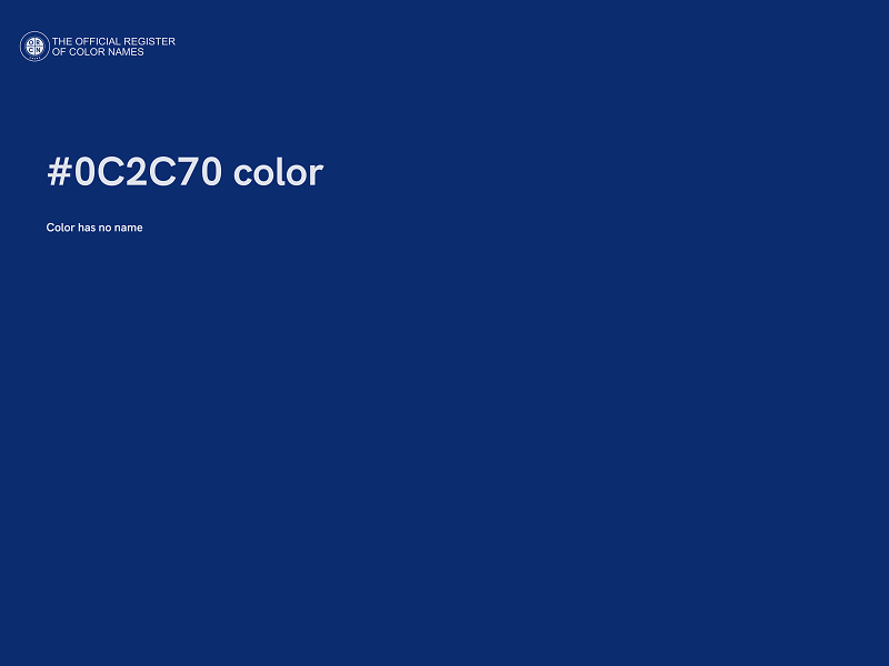 #0C2C70 color image