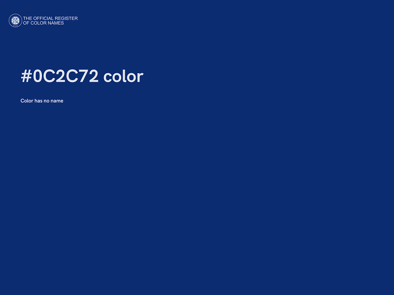#0C2C72 color image