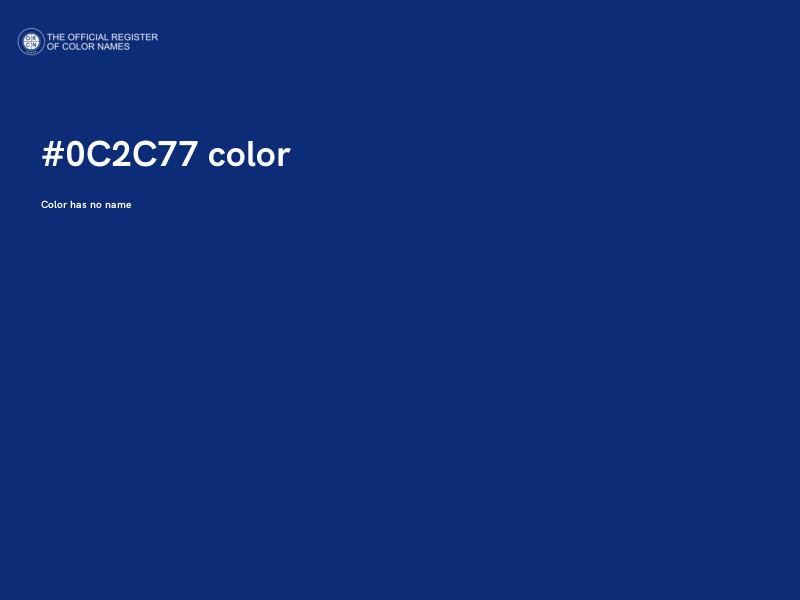 #0C2C77 color image