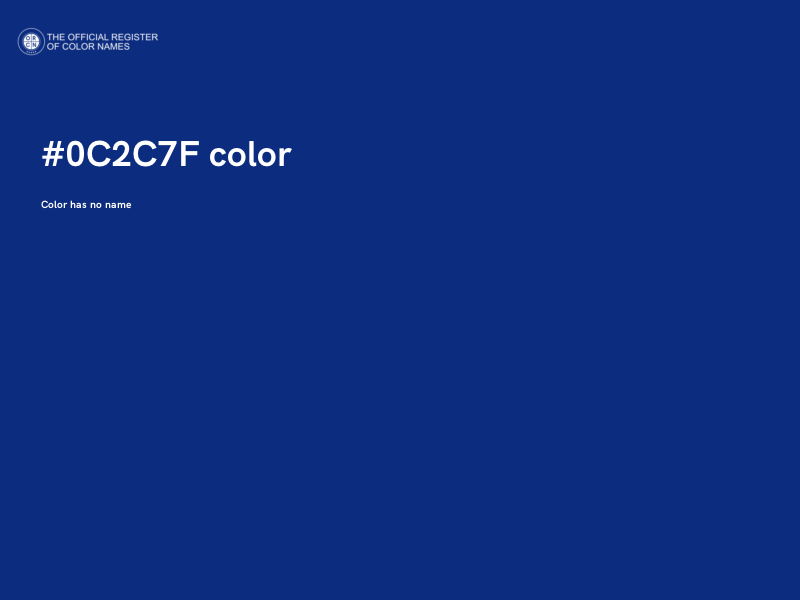 #0C2C7F color image