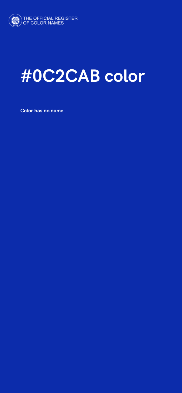 #0C2CAB color image