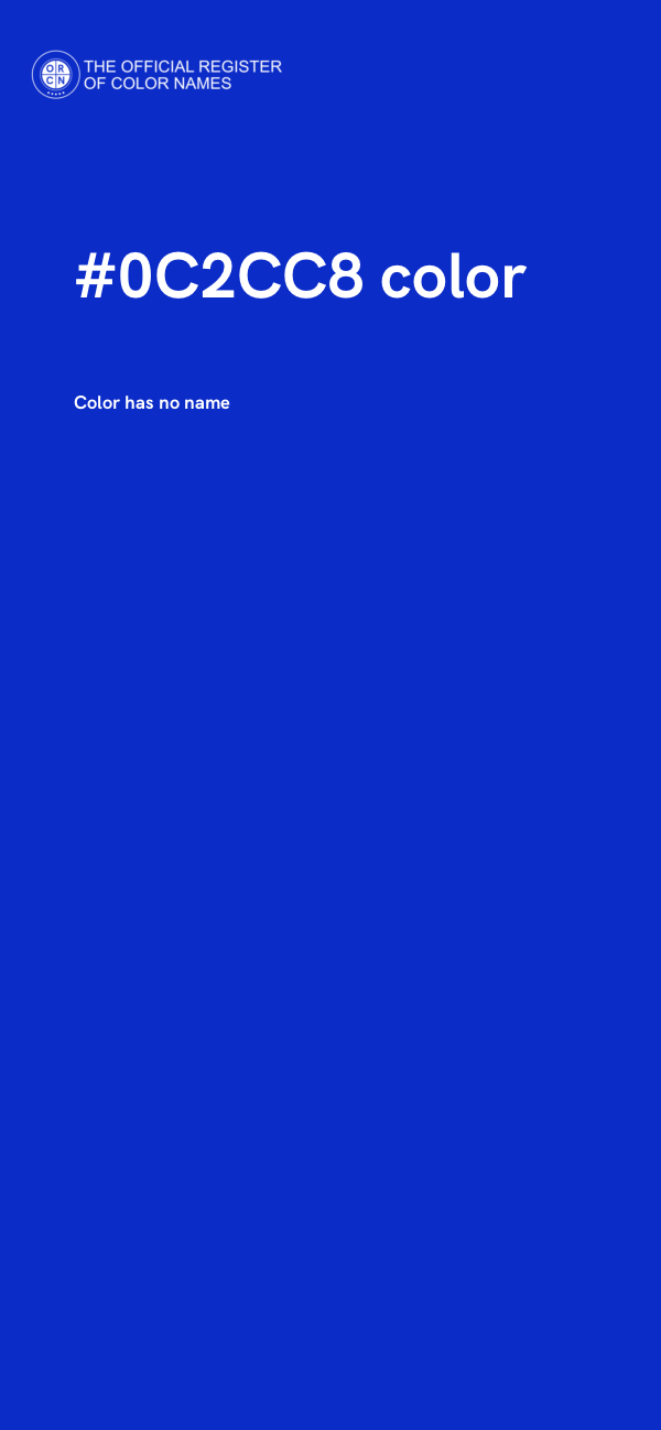 #0C2CC8 color image