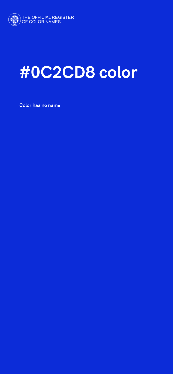 #0C2CD8 color image