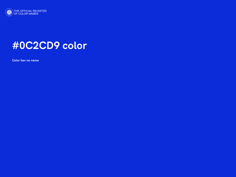 #0C2CD9 color image