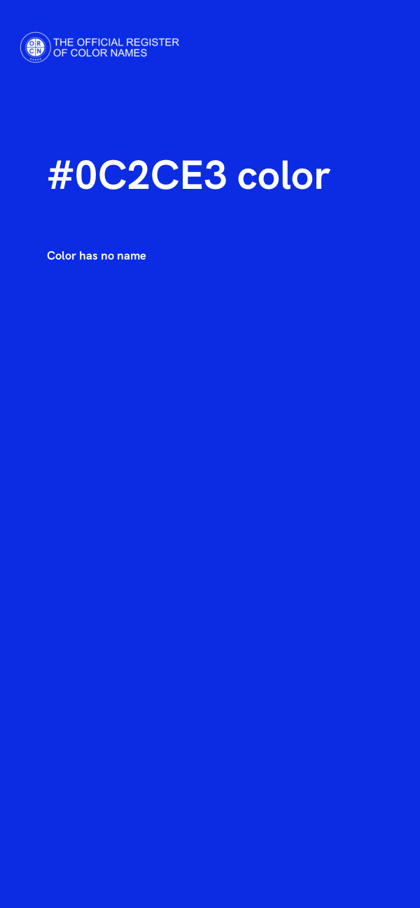 #0C2CE3 color image