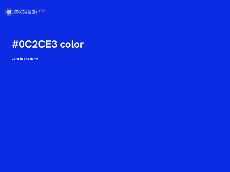 #0C2CE3 color image