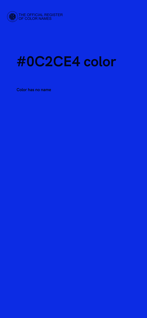 #0C2CE4 color image