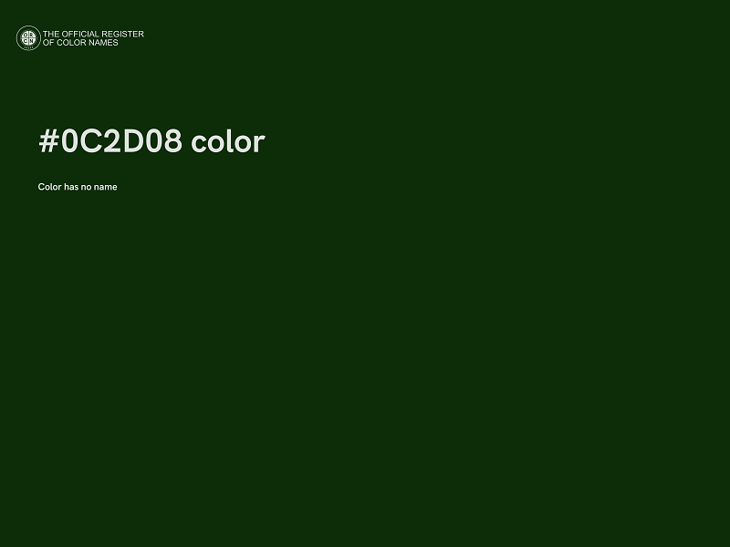 #0C2D08 color image