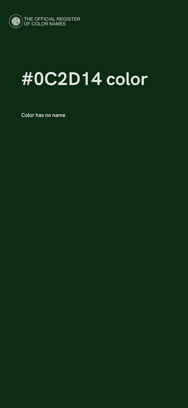 #0C2D14 color image