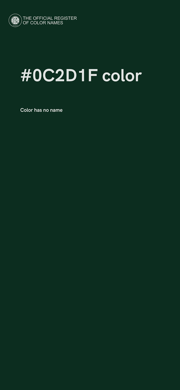 #0C2D1F color image