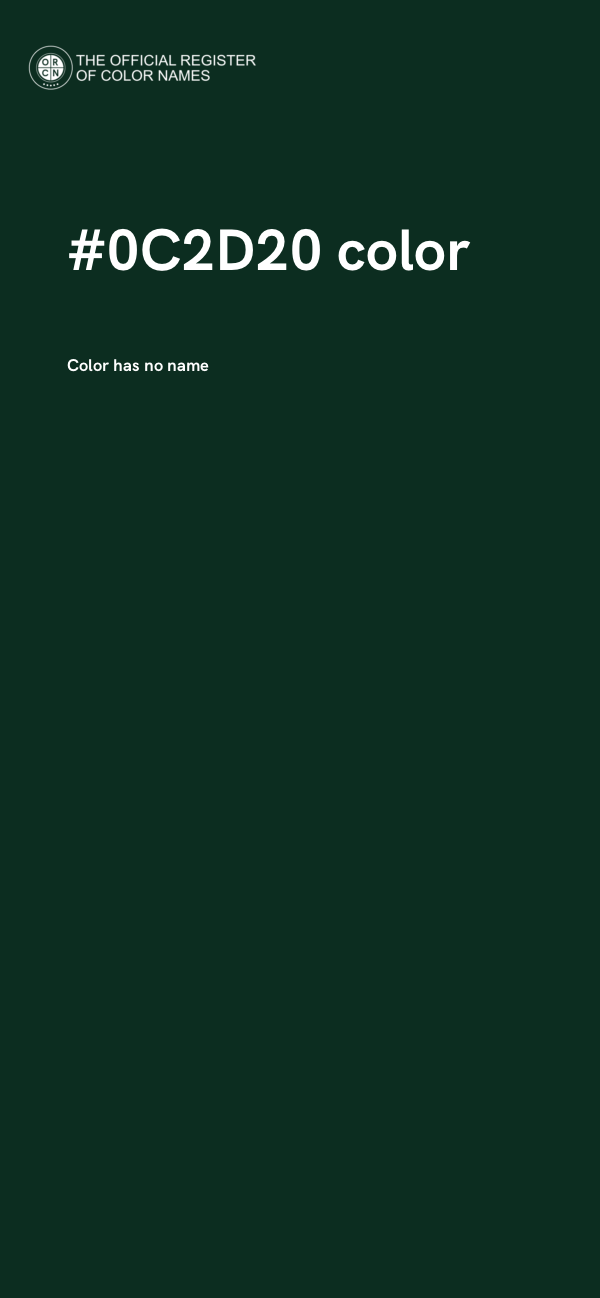 #0C2D20 color image