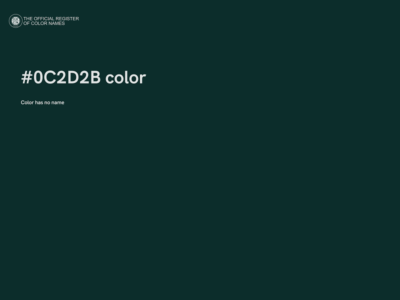 #0C2D2B color image