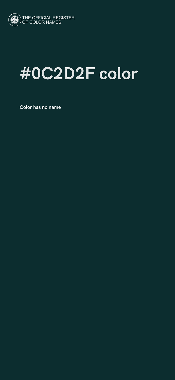 #0C2D2F color image