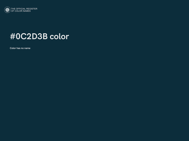 #0C2D3B color image