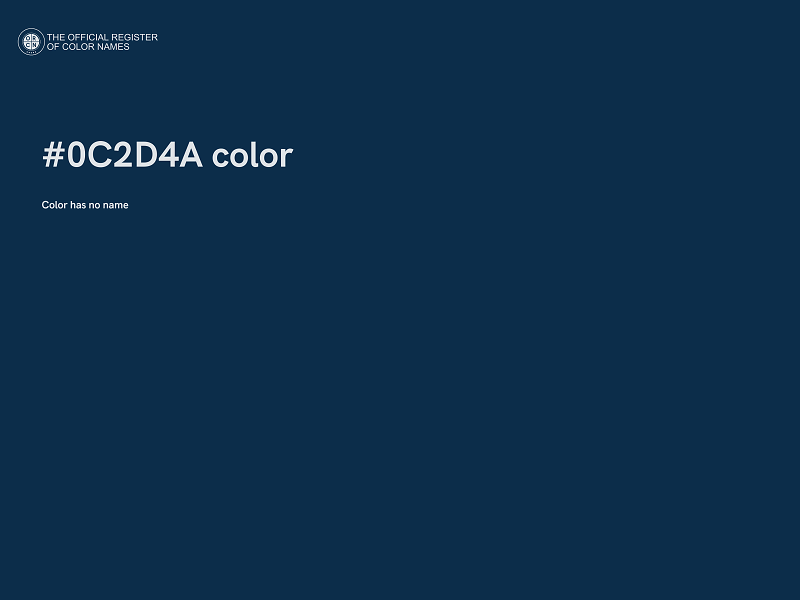 #0C2D4A color image