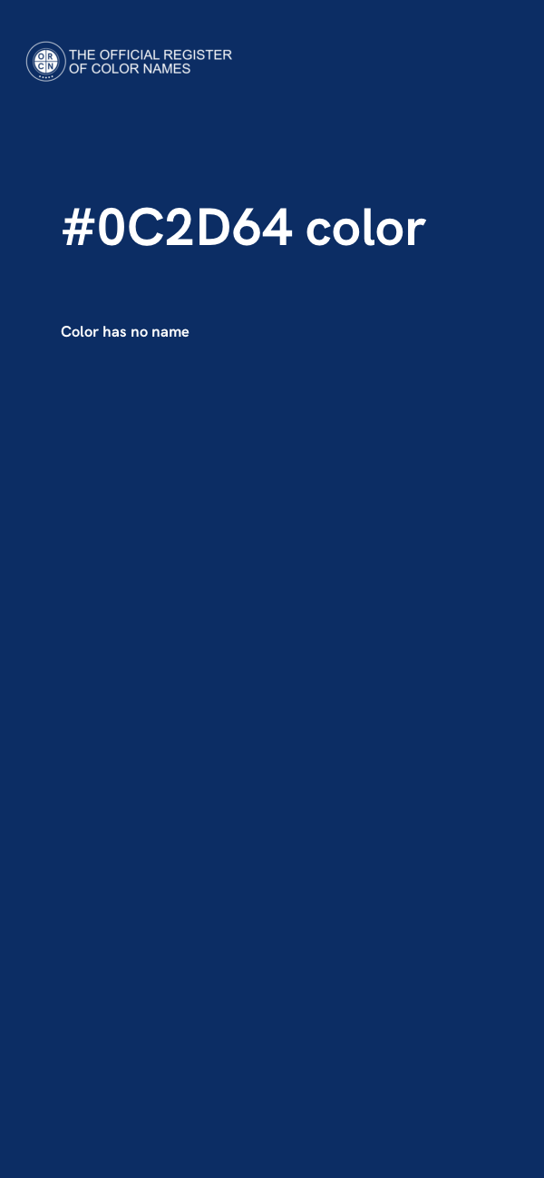 #0C2D64 color image