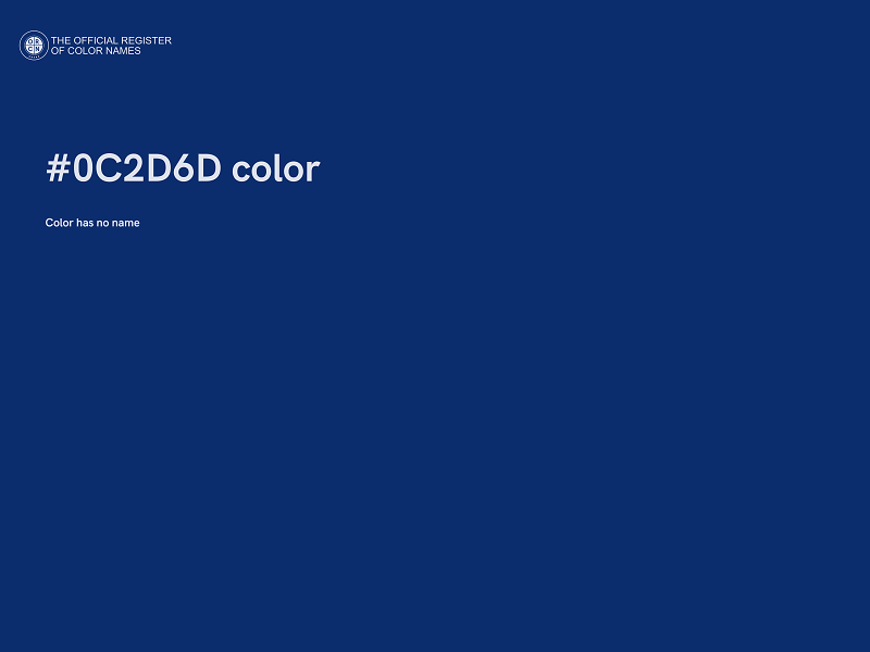 #0C2D6D color image