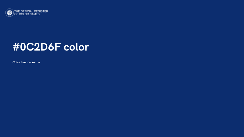 #0C2D6F color image