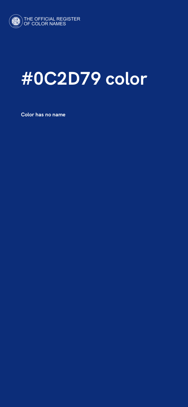#0C2D79 color image
