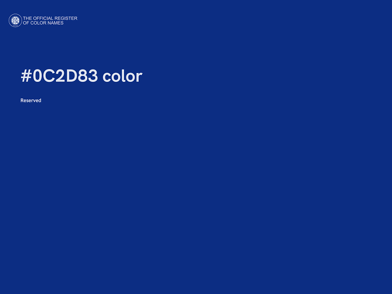 #0C2D83 color image