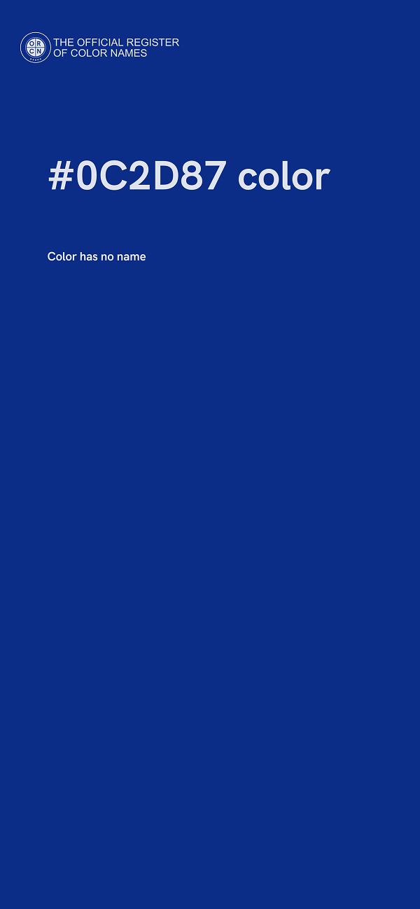 #0C2D87 color image