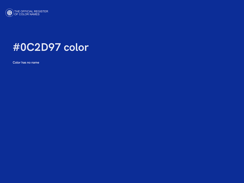 #0C2D97 color image