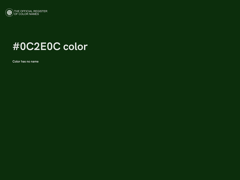 #0C2E0C color image