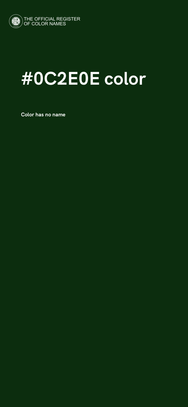 #0C2E0E color image