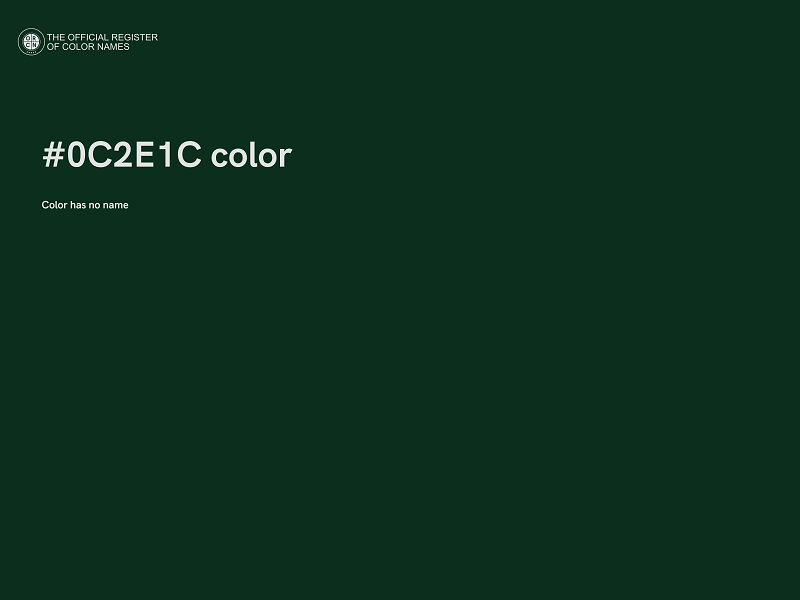 #0C2E1C color image