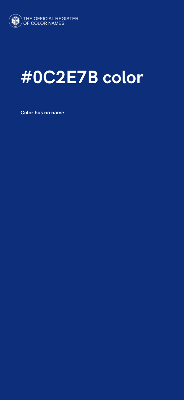 #0C2E7B color image