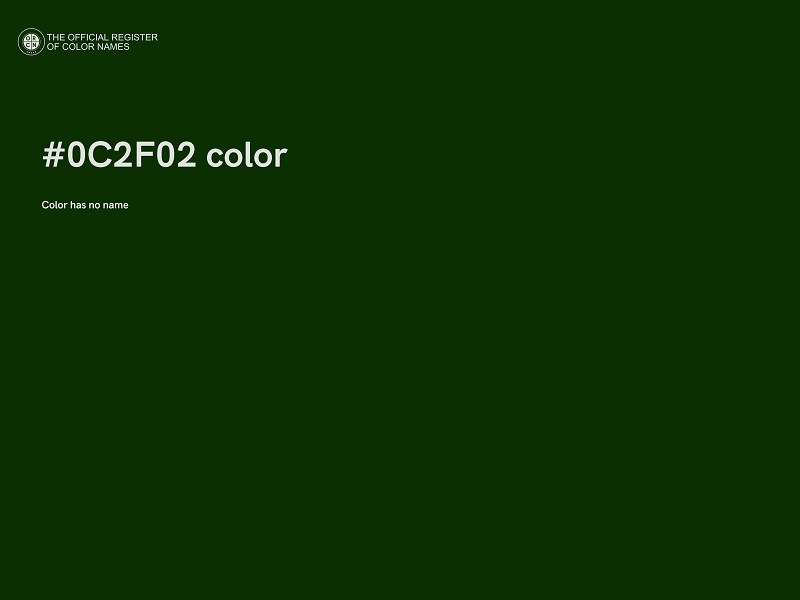 #0C2F02 color image