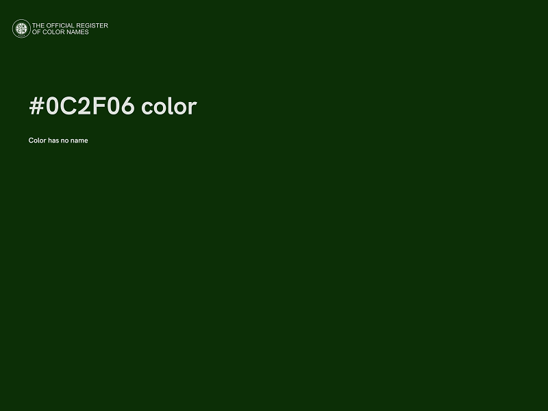 #0C2F06 color image