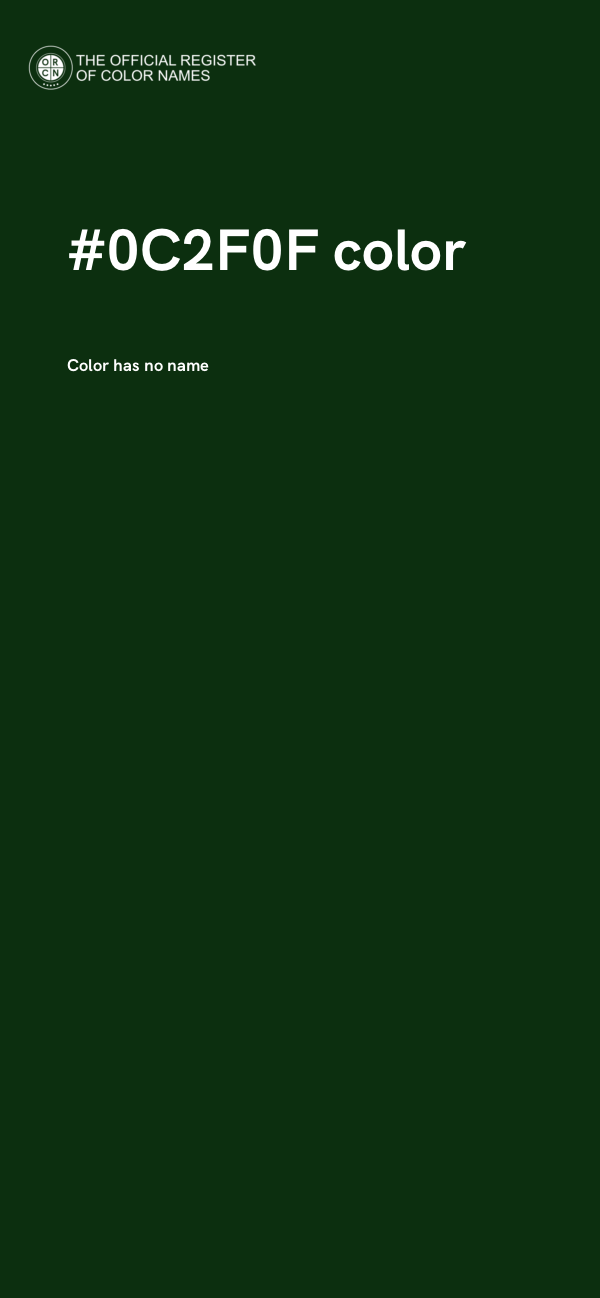 #0C2F0F color image